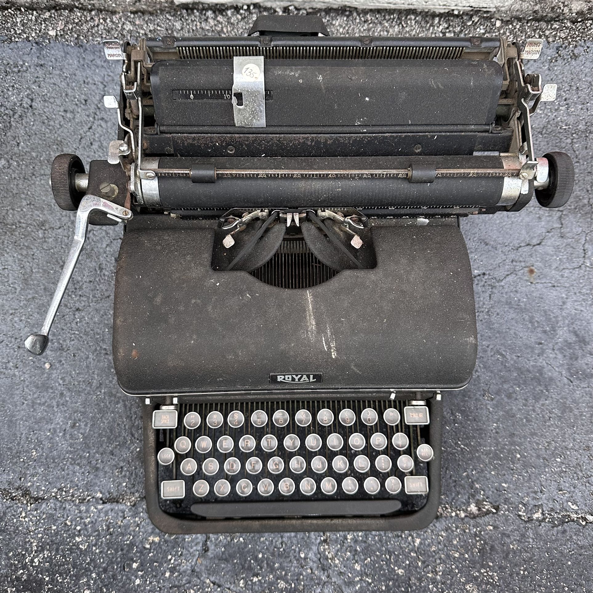 Royal Typewriter Antique Collection Piece Black