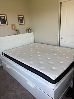 Ikea Brimnes Queen Bedframe and Headboard
