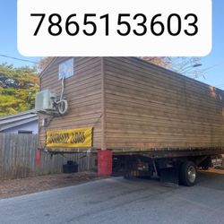 Sheds Relocated, Movemos Casita De Patio Container Rv Trailer Crane 