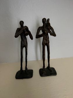 Vintage Brutalist Jazz Band Sculptures