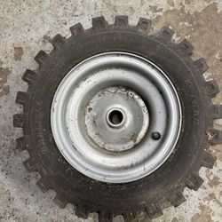 (1) Snowblower Wheel and Tire 16 x 6.50 x 1” Axle. Must Pick Up