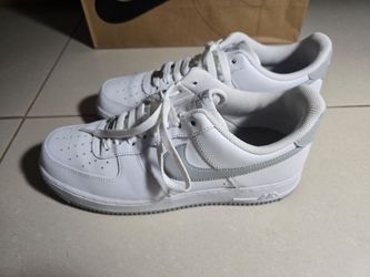Nike airforce one white and gray size 9.5. Worn once