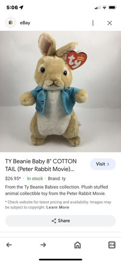 Peter rabbit ty beanie babies best sale