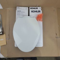 Kohler Layne Quiet Close Elongated Antimicrobial Toilet Seat White