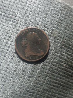 1803 draped bust copper coin it's very valuabled offers areelcome