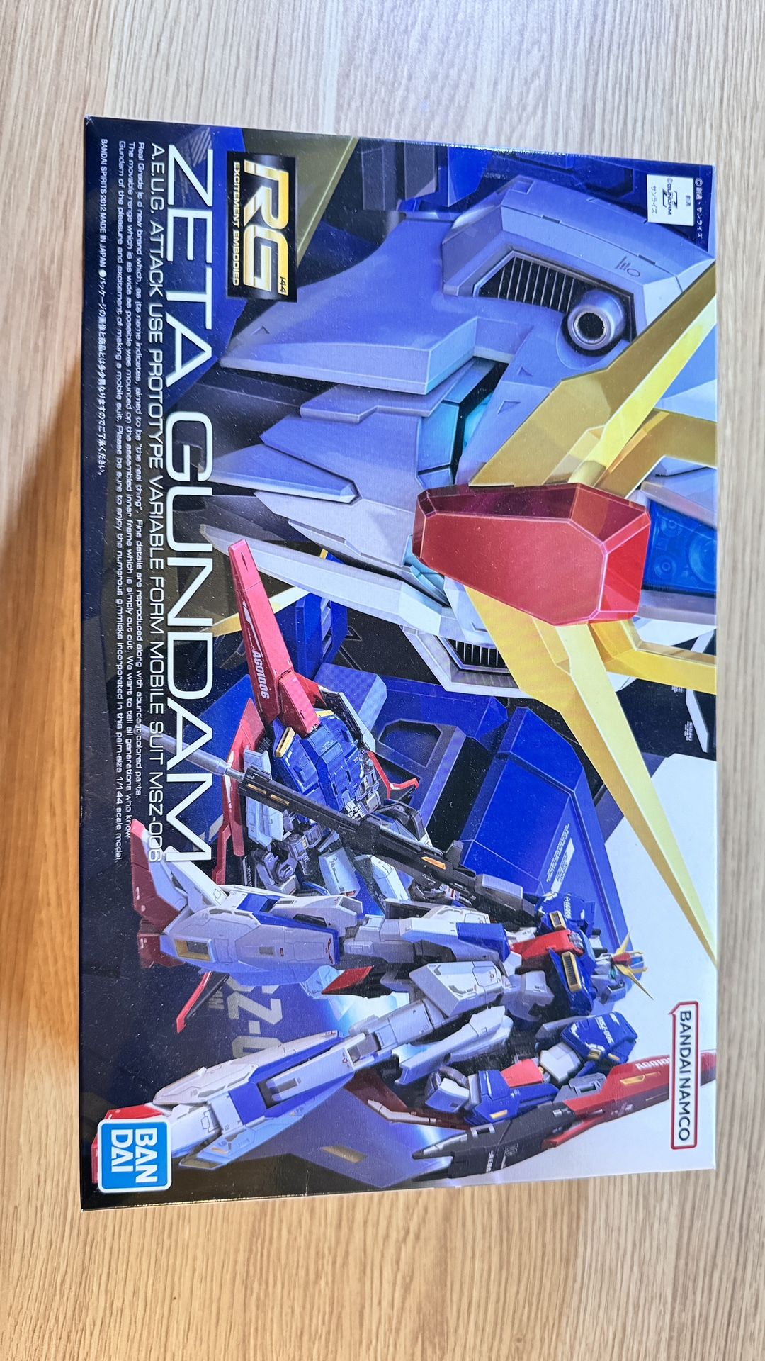 Zeta Gundam MSZ-006 RG Real Grade 1/144 Model Kit