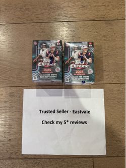 2025 TOPPS CHROME VALUE BOX NFL FOOTBALL (28 Cards) blaster