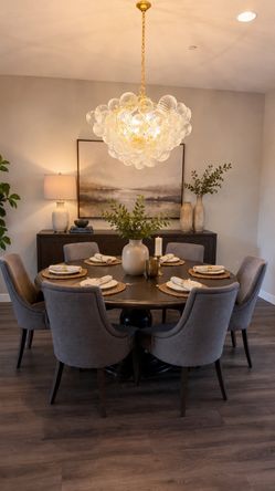 Arhaus Dinning Table and 7 Chairs
