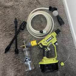 Pressure washer and foam cannon  