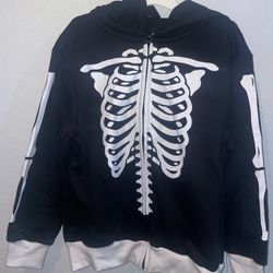 New Mad Engine Boys Skeleton Sweat jacket Hoodie Size Small Or Medium Or Large