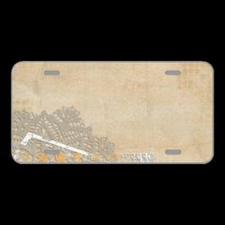 License Plate Novelty Car Front Background Abstract Texture Stripe