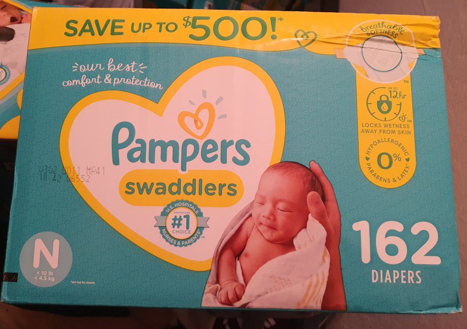 Pampers Swaddlers Diapers Newborn 162