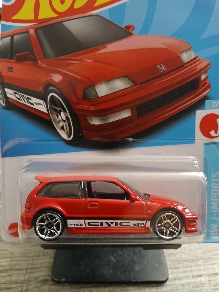 1990 Honda Civic EF Diecast, HW J-Imports series. Hot Wheels