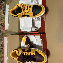 Nike Dunks 10.5 Men’s  Gold/Black and Gold/Maroon