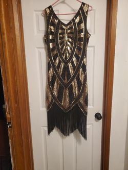 Black And Gold Dress