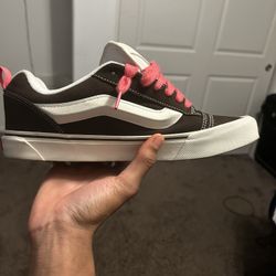 Knu-skool Vans Brown And Pink