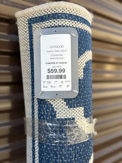 NEW OUTDOOR WASHABLE RUG