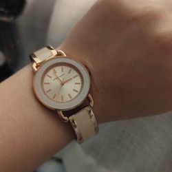 Anne Klein Women's Rose Gold Glitter Watch
