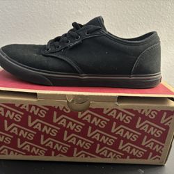 Women’s VANS (Atwood Low) Canva-Black  Size-6.5
