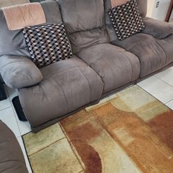 2 Piece Sofa Set (Taupe)