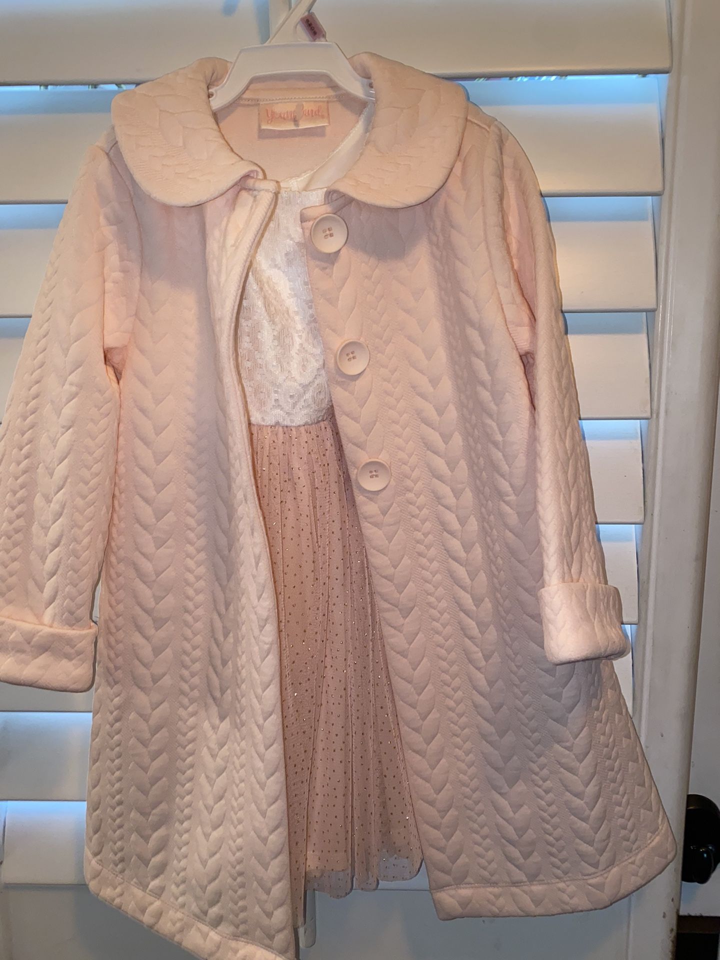 New Stunning 2pc Girls Toddler Dress & Overcoat / Size 3t