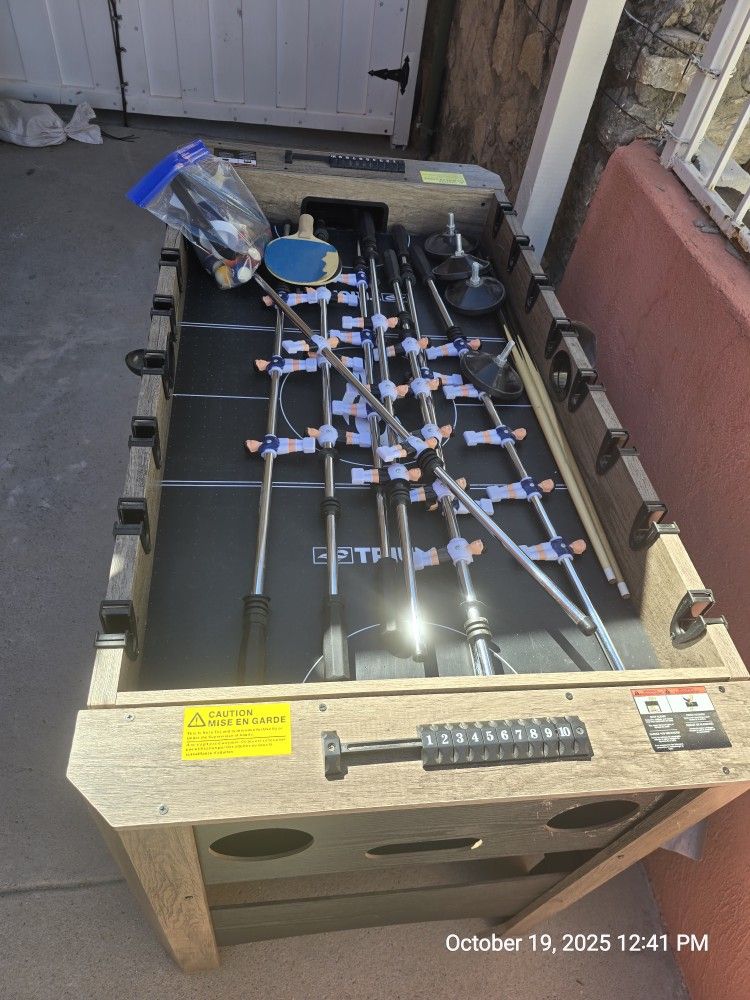 4-in-1 multi-game table/play With Your Kids!