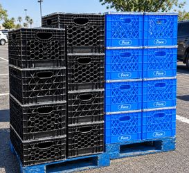Steel-Rimmed Milk Crates – $5 Each