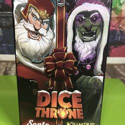 DICE THRONE: Santa vs Krampus Board Game Strategy Power LIKE NEW! PICK UP IN CORNELIUS 