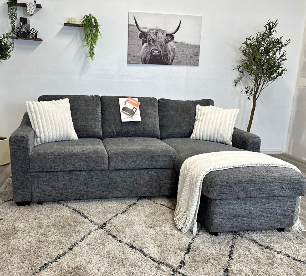 Gray Sectional Couch - Free Delivery