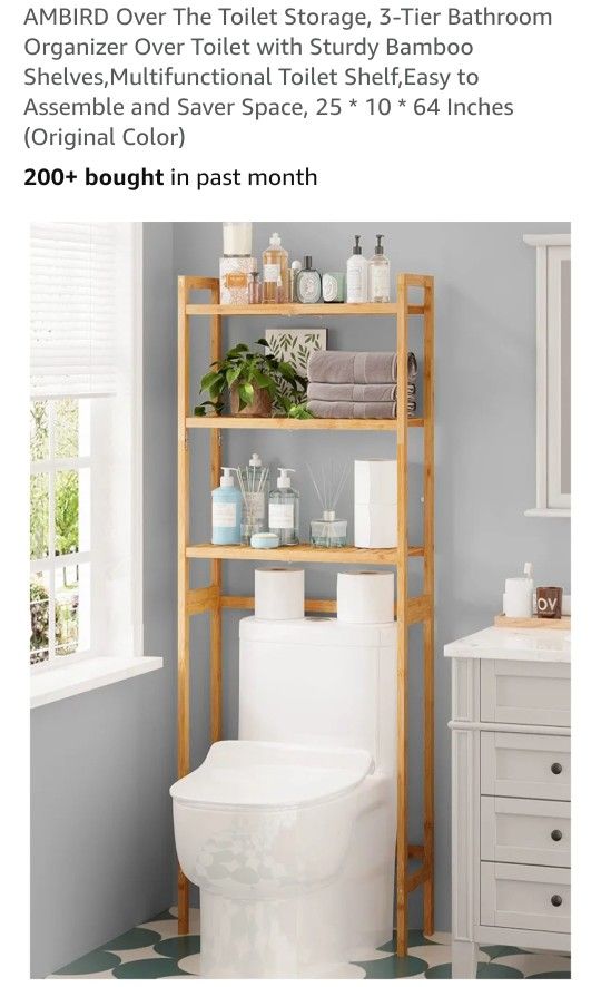 New 3-Tier Bathroom Organizer Over Toilet