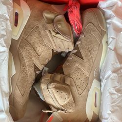 Travis Scott X Jordan 6 “British Khaki” Size 13
