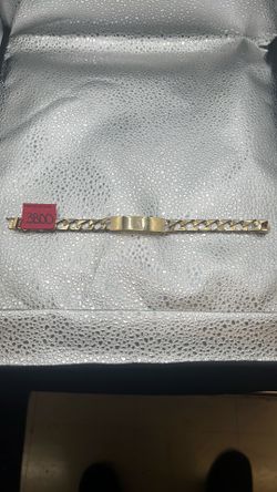 14K Blank ID Cuban Bracelet (Final Sale)