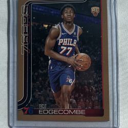 VJ Edgecomb 2025-26 Topps RC Rookie Basketball Gold SP /2025 