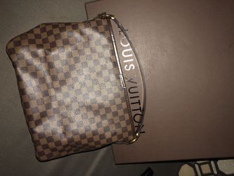 Authentic Louis Vuitton Damier Ebene Delightful PM Handbag for