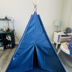 Blue Arrow Teepee Canvas Finish Indian Tribe