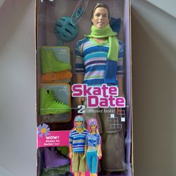 Vintage 2002 Ken Skate Date Doll & Accessories 