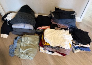Women’s closet clean out