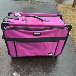 Pink tote bag / make up or sewing