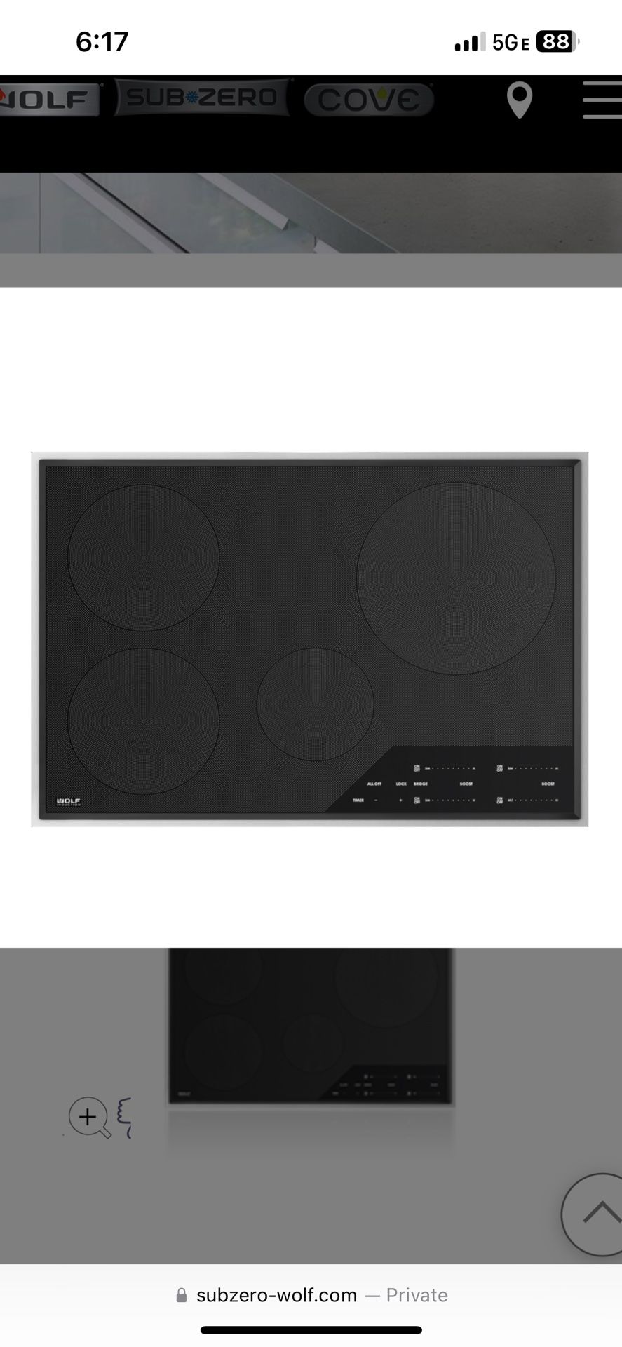 Cool Top Stove