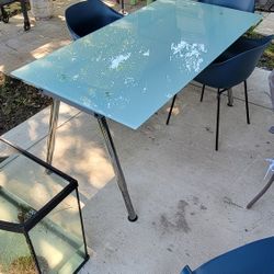 Glass Top Desk 