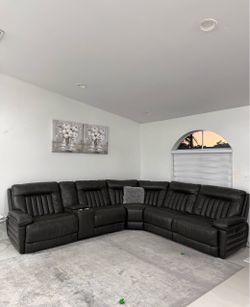 Leather sofa