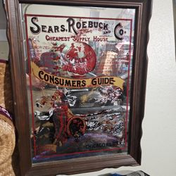 Vintage Sears Roebuck And Co Ad Mirror