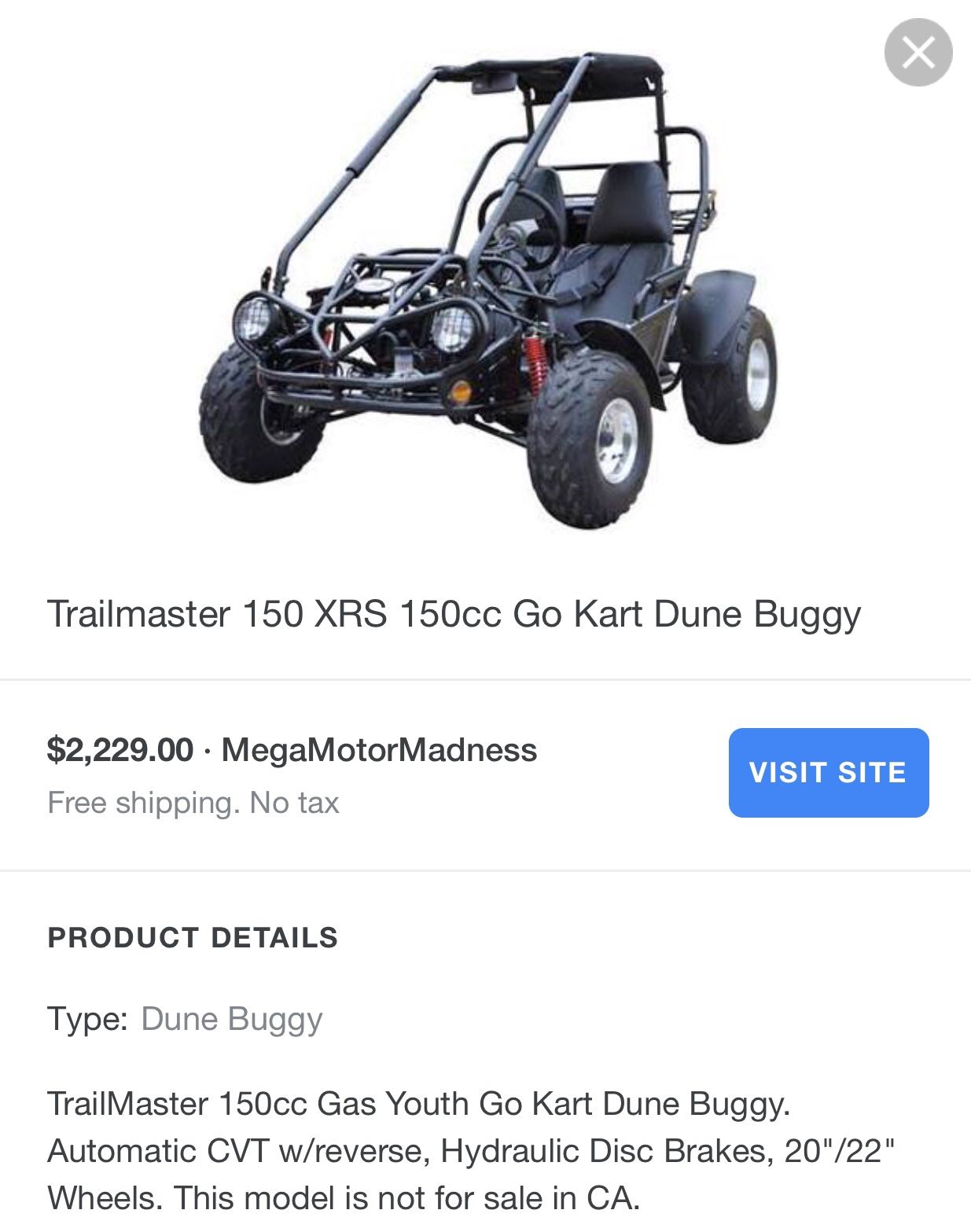 Trailmaster 150 xrs for hot sale sale