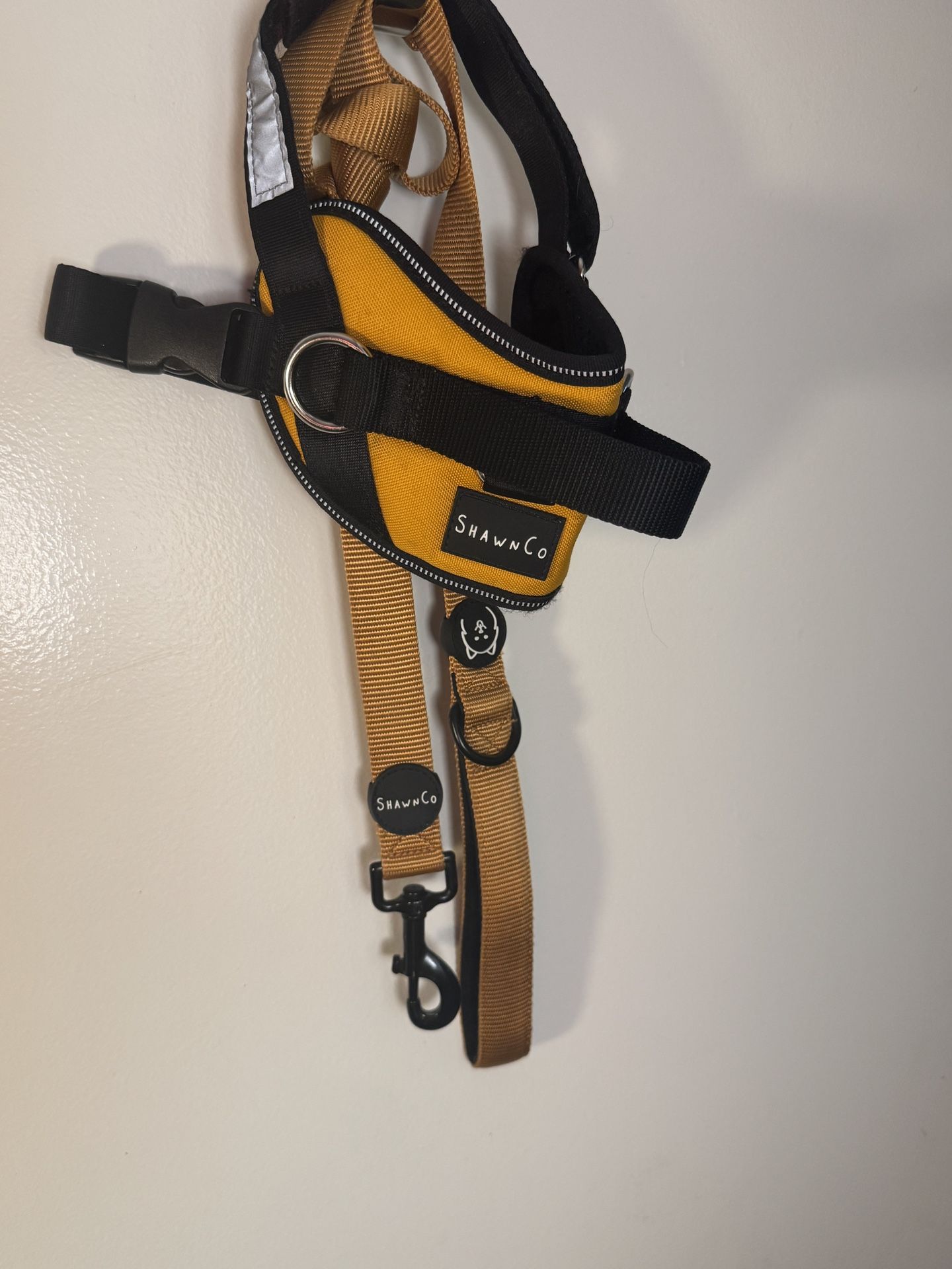ShawnCo small Orange No Pull Harness And Leash