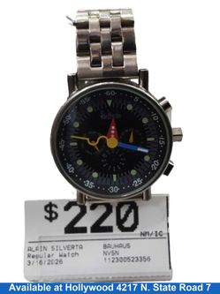 Alain Silvertain Bauhaus Silver Regular Watch