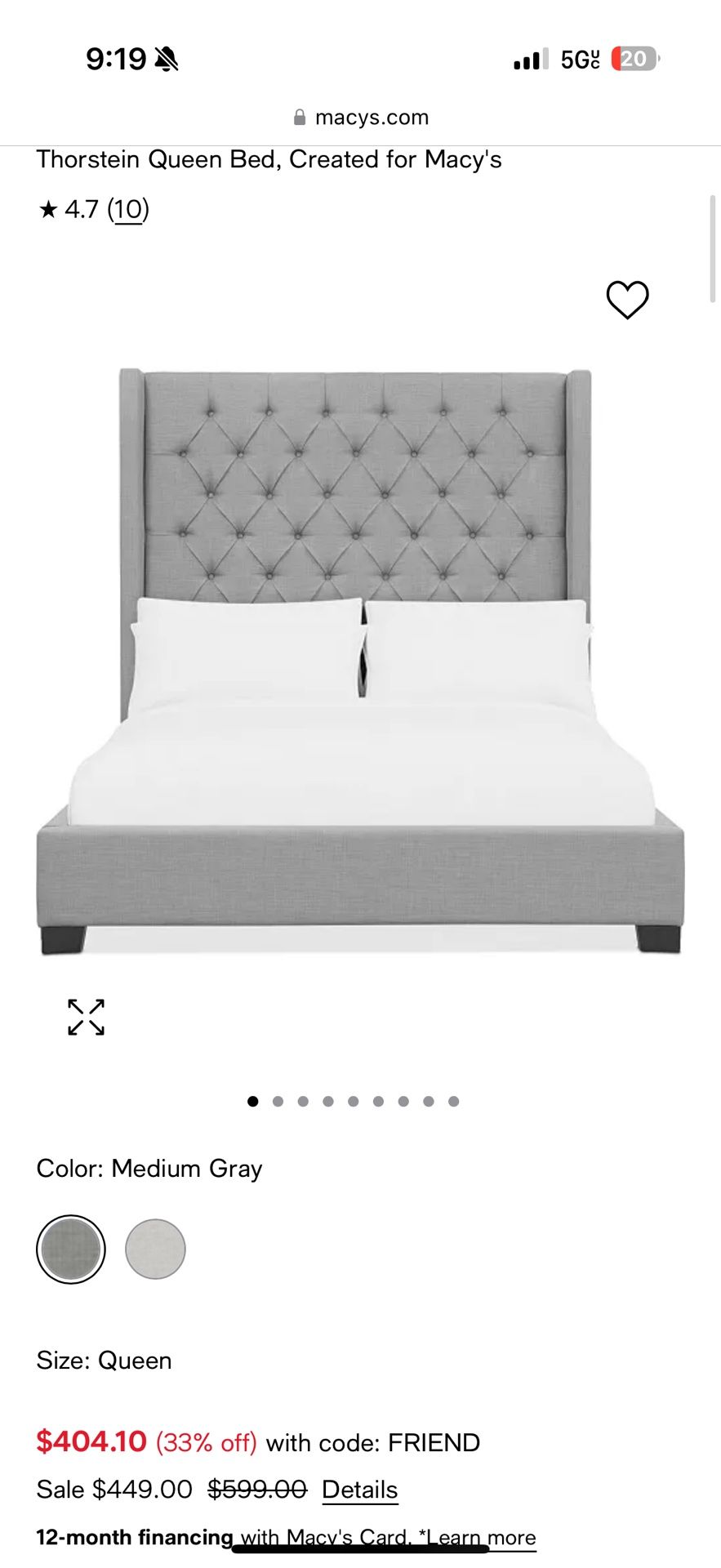 QUEEN SIZE BED FRAME MACYS