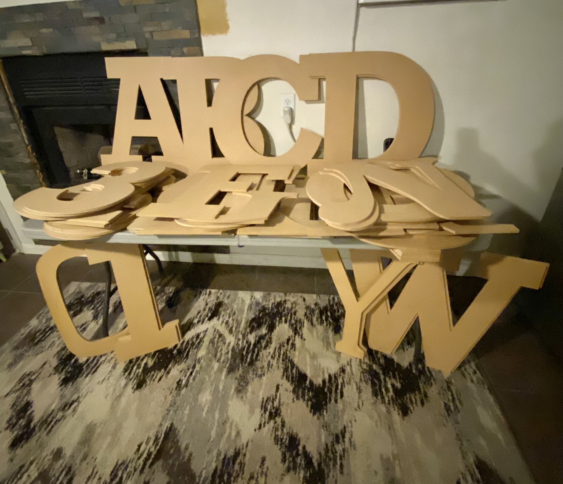 Large 2ft Wood Decor Letters and Numbers MORE #s & Letters Available