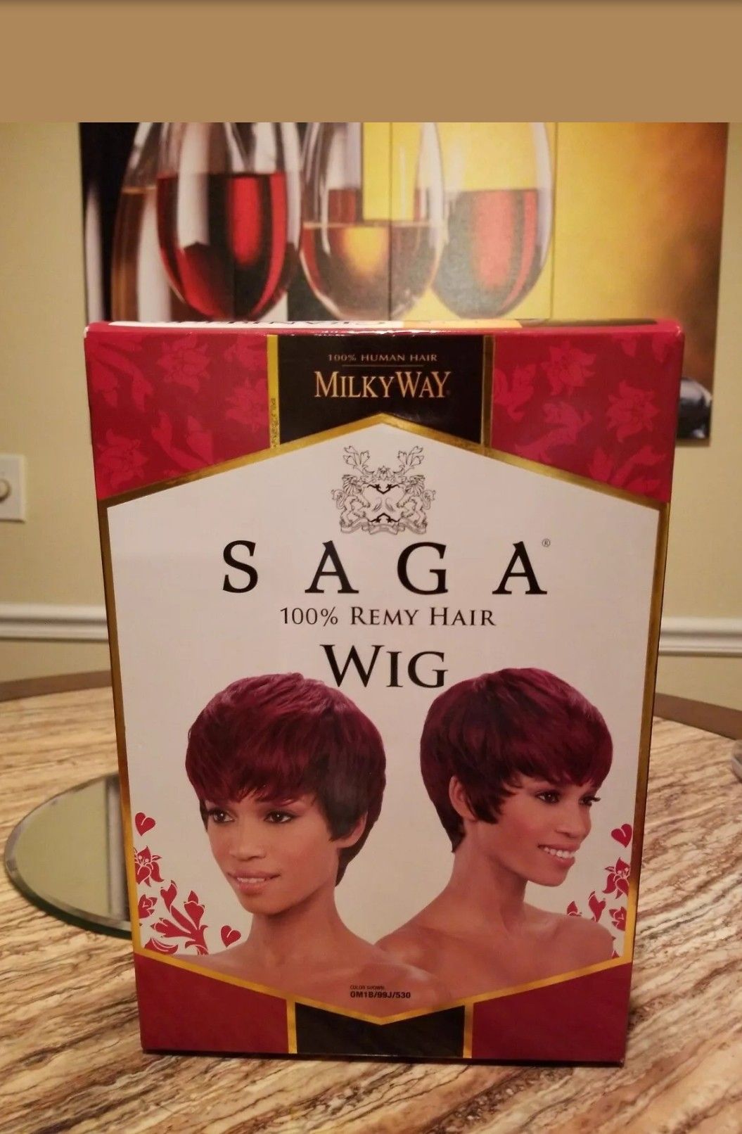 MILKYWAY SAGA 100% HUMAN REMY HAIR WIG - CRANBERRY