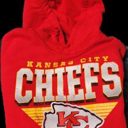  Vintage Style Official NFL Kansas City Chiefs Pullover Hoodie