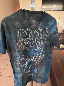 Lynyrd Skynyrd liquid blue tee